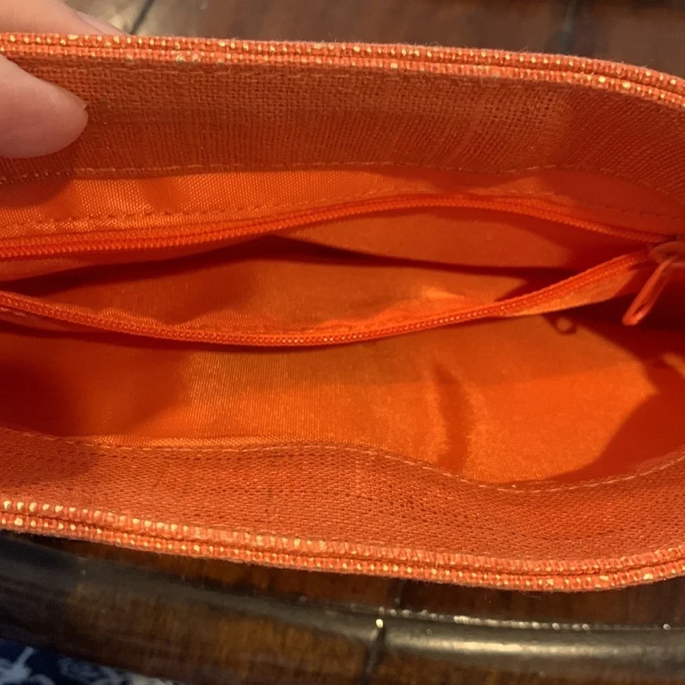 Style & Co orange/gold ‎ woven clutch. - REDUCED PRICE